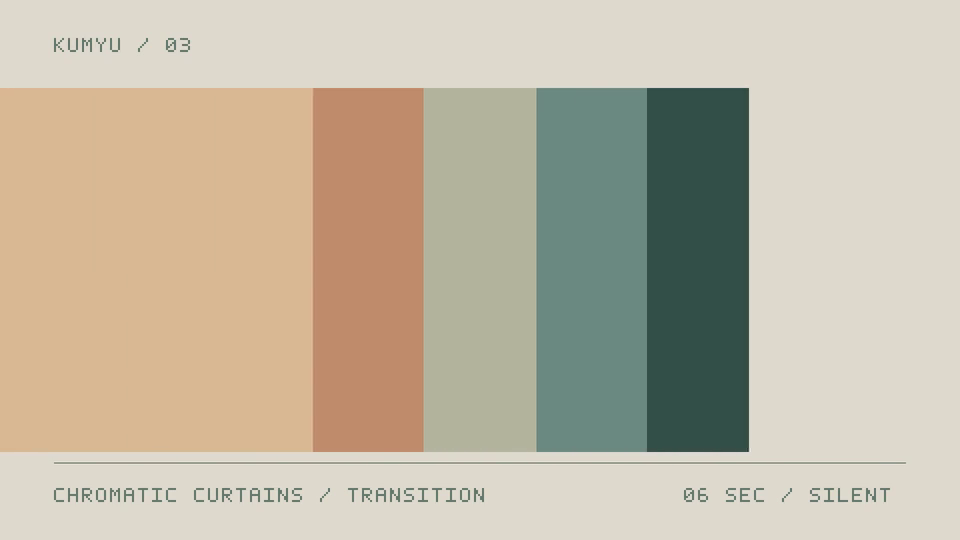 Chromatic curtains