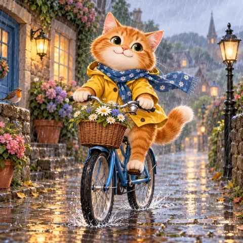 Children's-story cat · generic direction